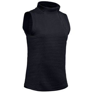 Womens Under Armour Vest S Black Daytona Storm Moisture Wicking Running Fleece